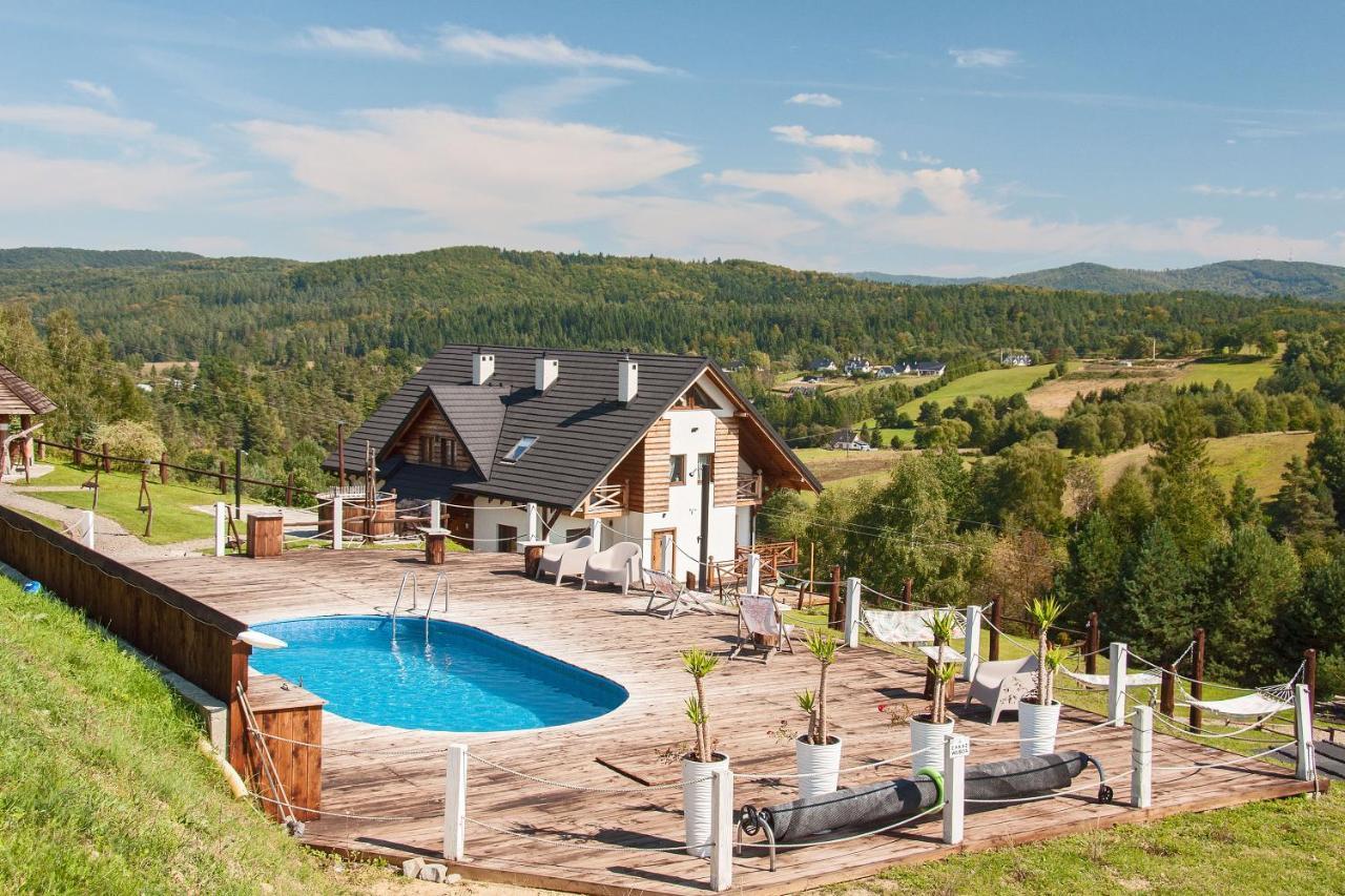 Chata W Bieszczadzie Apartamenty I Domki Z Basenem Bieszczady Polanczyk Exterior photo